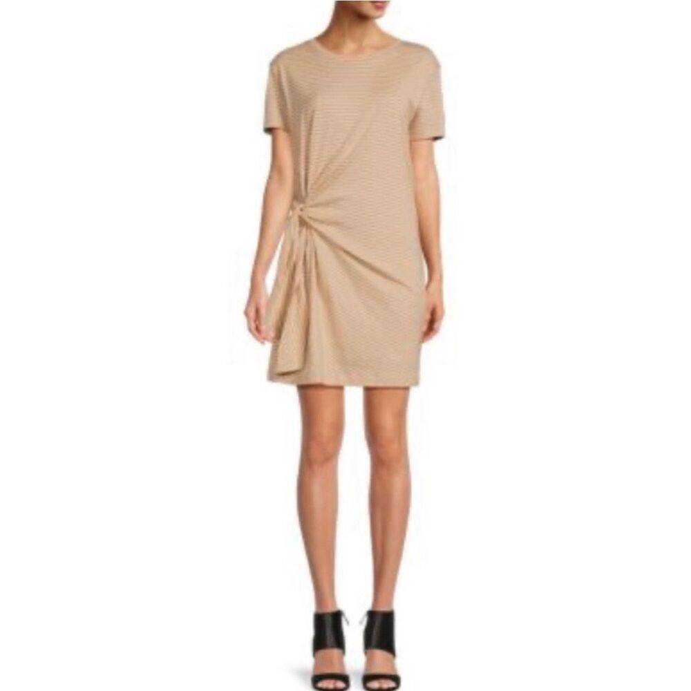 Vince Classic Stripe Side Tie Dress Size XLarge